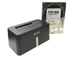 NEXIN NEX-DS1U3 USB 3.0 Hard Drive Docking Station + WL 2TB 3.5" SATA Hard Drive (Combo) - Retail