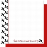 Polish Scrapbook Paper - Dancing Boots Boarder Layout Pack