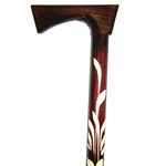 Youth-Sized Ciupaga - Brown Wooden Polish Mountaineer's Walking Stick