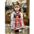 With Porcelain head, arms & legs, and hand made authentic dress, this is a beautiful doll!  Costume is hand made so details will vary from doll to doll.