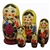 This cute 6 piece nesting doll is from the village of Semyonov, and is featured in the popular children's book, The Littlest Matryoshka. Each of the pieces are brightly painted and cheerfully drawn. She stands almost 5" tall.