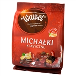 If you've been to Poland you've probably tasted these dark chocolate covered cocoa and nut filled praline delights.  If not, now is your chance.  Individually foiled wrapped.   A Krakow specialty.