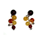 Stylish set of cluster earrings.