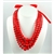 This colorful folk necklace can adjust to any neck size.