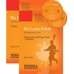 The textbook and CD set "We Learn Polish" is a language course for learners of Polish as a second language. It is suitable for elementary and early intermediate learners of Polish.