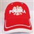 Stylish baseball cap displaying the Polish colors of red and white with detailed embroidery work. The front of the cap has an embroidered Polska superimposed over the Polish Eagle.. The back has and embroidered Polish flag. Adjustable Velcro tab. Designed