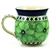 Polish Pottery 11 oz. Bubble Mug. Hand made in Poland. Pattern U408a designed by Jacek Chyla.
