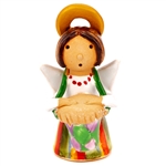 Our beautiful little ceramic angel is dressed in her Polish folk costume. Totally hand made and painted in Poland. Stamped and artist initialed on the bottom. No two angels are exactly alike as they are all hand made and painted. Colors vary