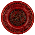 Hand Made in Southern Poland Polish wooden plates are made from Linden wood in the mountain region of southern Poland called Podhale. The plates are cut and shaped on a lathe by hand. The floral designs are burned into the wood before staining and varnish