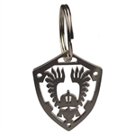 Stainless Steel Polish Hussar/ Husar Key Chain cut out of heavy duty stainless steel key chain. Size is approx 2" x 1.5" not including the ring.
