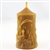 Solid Polish beeswax candle with a Christmas village scene. Size is 4" tall x 2.25" x 1.75". Our beeswax comes from the Nowy Sacz region in southeastern Poland. Please note: The product may differ from the one shown in the picture (the shade of the wax -