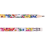 Beautiful folk design. Perfect for gifts.  Standard No.2 pencil with eraser.
7.5" long