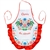 Just what every Polish chef needs: A vibrant colorful kitchen apron, with the words Cheers and Na Zdrowie (To Your Health) printed in red on the front panel.  Fron panel shades can vary.