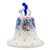Polish Pottery 4.5" Bell. Hand made in Poland. Pattern U4708 designed by Maria Starzyk.