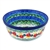 Polish Pottery 6" Cereal/Berry Bowl. Hand made in Poland. Pattern U4395 designed by Teresa Liana.