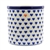Polish Pottery 6" Utensil Holder. Hand made in Poland and artist initialed.