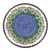 Polish Pottery 10.5" Dinner Plate. Hand made in Poland. Pattern U4921 designed by Teresa Liana.