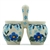 Polish Pottery 3" Toothpick Holder. Hand made in Poland and artist initialed.