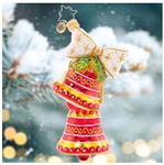 Christmas bells are here to ring in the holiday cheer! Bring traditional elegance to your tree this year with this gorgeously gilded ornament.
DIMENSIONS: 5 in (H) x 2 in (L) x 2 in (W)