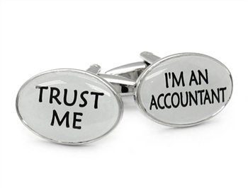 Trust Me Accountant Cufflinks