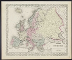 Colton's Antique Map of Europe -  1860s