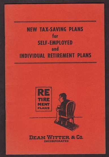 New Tax-Savings Plan for Self-Employed & Retirement Plans - 1975