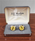 Vintage J.J. Weston Stocks Rise & Fall Cufflinks