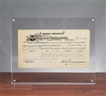 1909 Board of Trade Weighmaster Certificate - CBOT