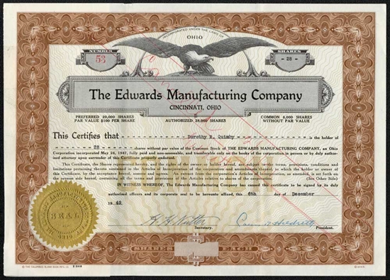 The Edwards Manufacturing Co - Brown