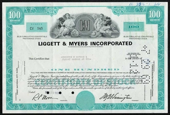 Liggett & Myers Inc. (Tobacco) - Aqua