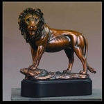 8.5" Lion Statue - Bronzed Sculpture