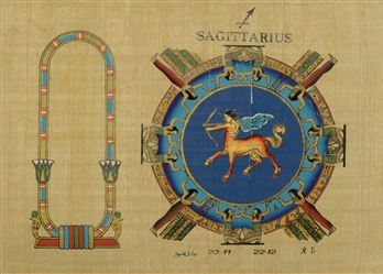 Sagittarius Personalized Zodiac Papyrus