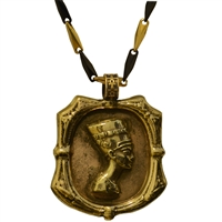Bronze Queen Nefertiti Pendant | Egyptian Jewelry