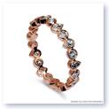 Mark Silverstein Imagines Round and Pear Shaped Stackable 18K Rose Gold Diamond Fashion Ring