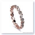 Mark Silverstein Imagines Round, Pear and Marquise Shaped Diamond 18K Rose Gold Stackable Fashion Ring