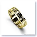 Mark Silverstein Imagines 18K Yellow Gold Polished Four Loop Men&#39;s Wedding Band