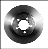 Small (4") bolt pattern replacement brake rotor disc for 1967-69 Plymouth Barracuda; 1970-72 Duster - Scamp - Valiant and 1967-72 Dodge Dart - Demon with disc brakes