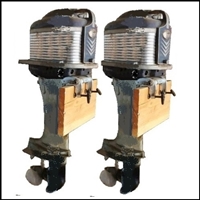 We have a pair of 1956 and a pair of 1957 Mercury Mark 55 40+ HP vintage classic outboard motors