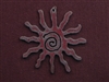 Rusted Iron Fetish Sun Pendant