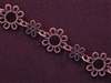Handmade Chain Antique Copper Colored Large & Small Daisies