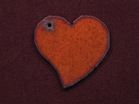 Rusted Iron Funky Heart Pendant
