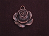 Pendant Antique Copper Colored Flat Rose