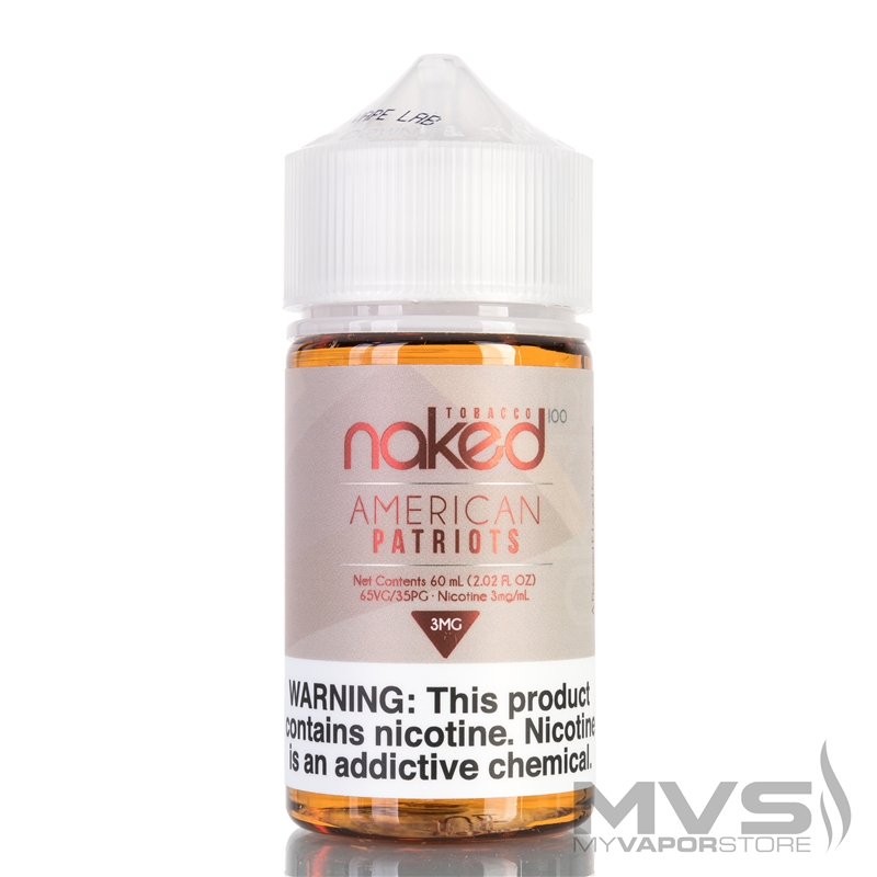 American Patriots by Naked 100 Tobacco eJuice - 60ml