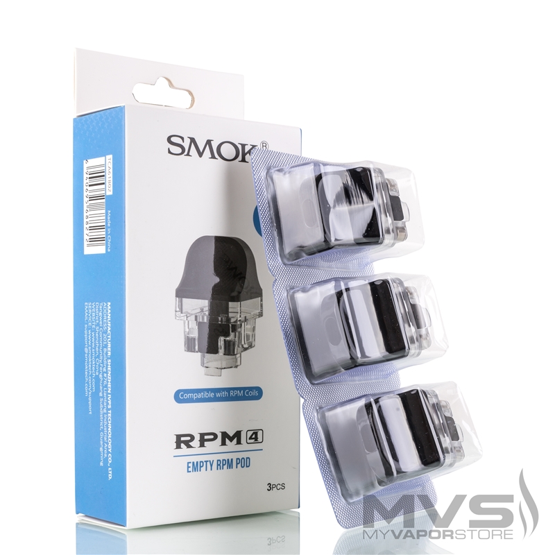 SMOKTech RPM 4 Empty Cartridge - Pack of 3