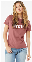 Pratt Women's Relaxed Jersey T-Shirt - X-Large - Lavender Blue / White