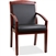 Lorell Sloping Arms Wood Guest Chair - Cherry