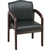 Lorell Deluxe Faux Guest Chair - Mahogany