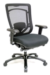Monterey MFSY77 Mesh Computer Chair with Black Fabric Seat by Eurotech