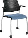 Sonic Mobile Guest Chair 6574 by Global