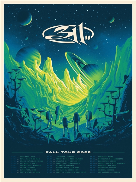 311 Concert Poster by DKNG